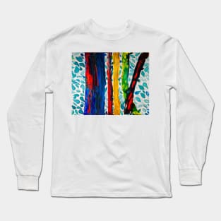 Rainbow Eucalyptus Graffiti Tree Long Sleeve T-Shirt